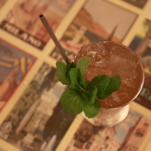 lady pamplemousse with ice and mint